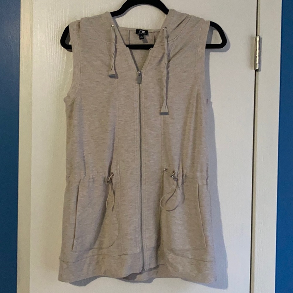 Cable & Gauge Zip-Up Vest with Pockets